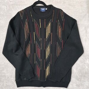 Vtg Montechiaro Sweater Men 2X Wool Italy Grandpa Old‎ Money Heritage Timeless